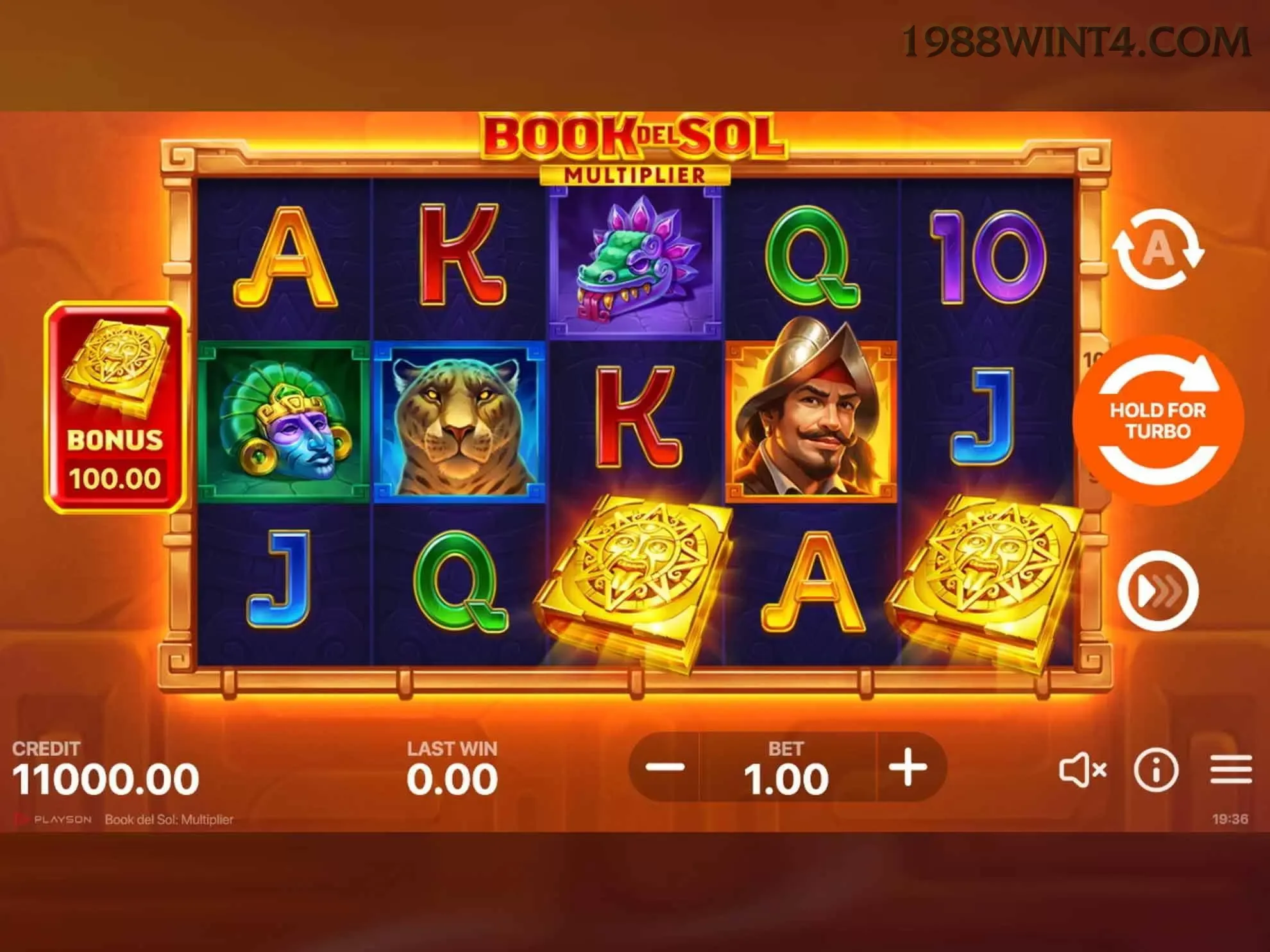 Slots online da 1988win com jackpots progressivos
